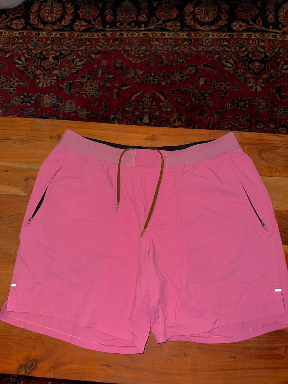 lululemon athletica Pink Drawstring Athletic Shorts License to Train